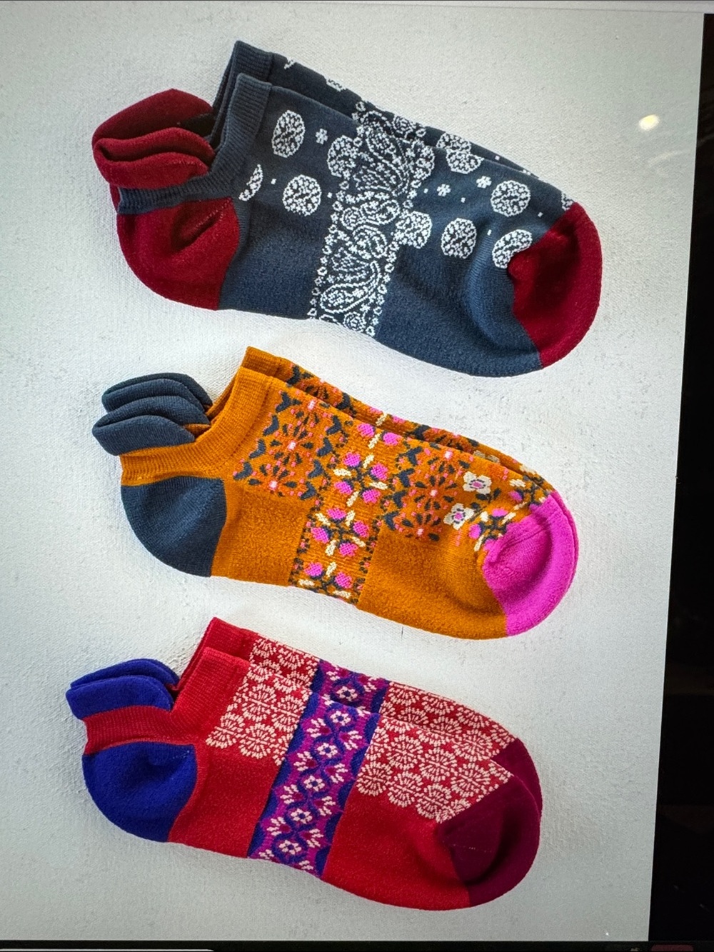 Favorite Fitness Socks, Set of 3